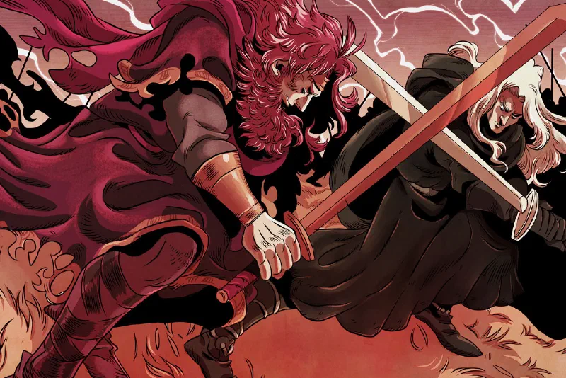 Lucha Comics - Macbeth: The Red King - interior page artwork