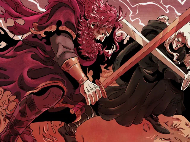 Lucha Comics - Macbeth: The Red King - interior page artwork