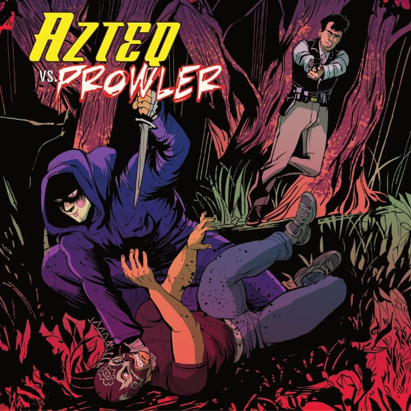 Lucha Comics - Azteq versus Prowler - animation artwork